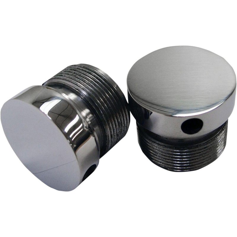LA-7504-39 - LA Choppers Flush-Mount Fork Caps For Harley Davidson FXDB 1340 1991-1992 - Aluminum