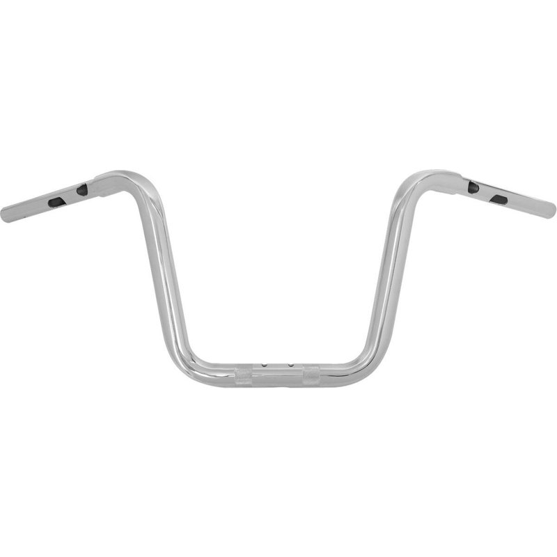 LA-7348-10 - LA Choppers Twin Round Handlebar For Harley Davidson FLTRK 1868 ABS 2024 25.5 cm (10") - Chrome