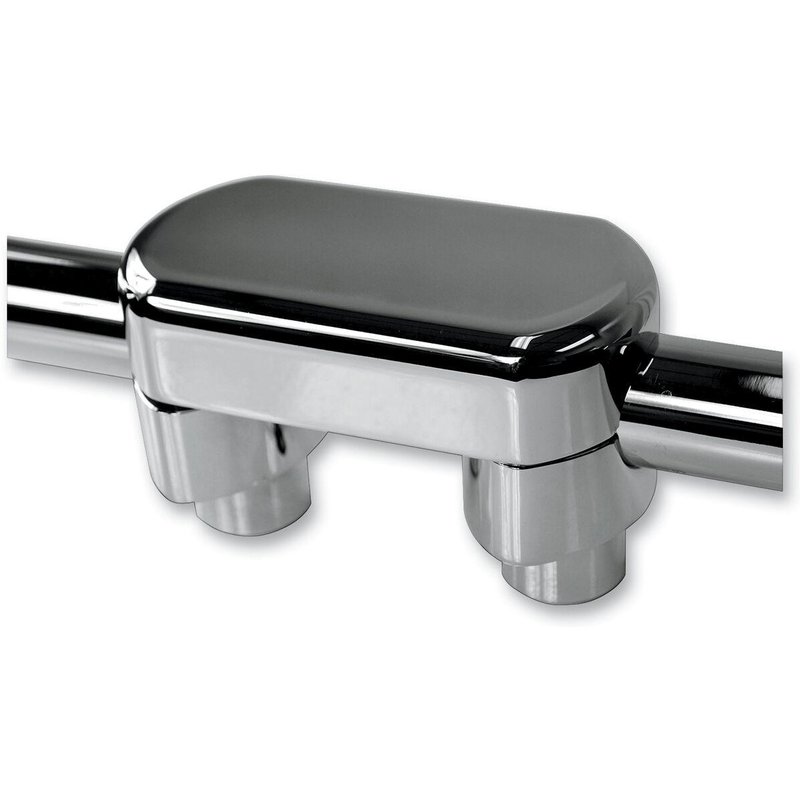 LA-7446-01 - LA Choppers Hefty Handlebar Riser & Top Clamp Kit For Harley Davidson FLD 1690 ABS 2015-2016 38.1 mm (1-1/2") - Chrome