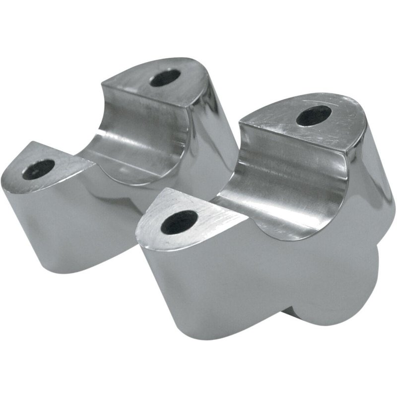 LA-7430-01 - LA Choppers Handlebar Riser Extensions For Harley Davidson FXDB 1584 2008-2012 1" Rise - Chrome
