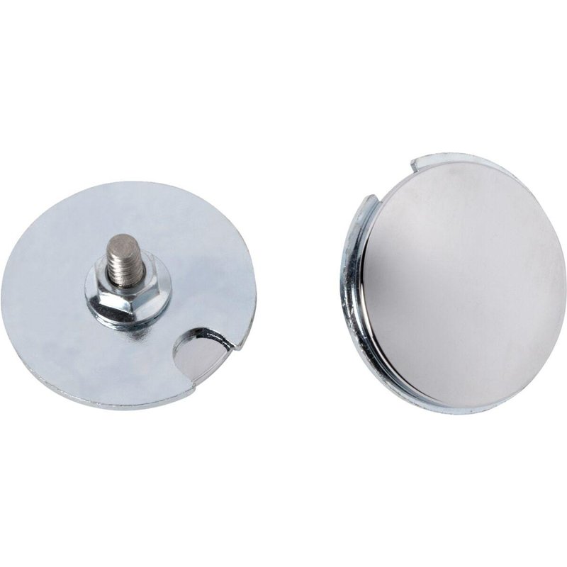 LA-9001-02 - LA Choppers Fairing Mirror Hole Plugs For Harley Davidson FLHLT 1923 ABS 2026 - Chrome