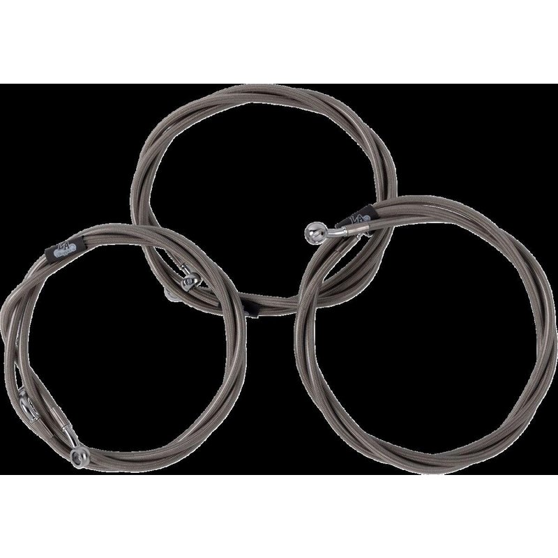 LA-8059B13 - LA Choppers Brake Line Kit For Harley Davidson FLHRXS 1868 ABS 2024 12-14 FL 24+ Stainless Steel