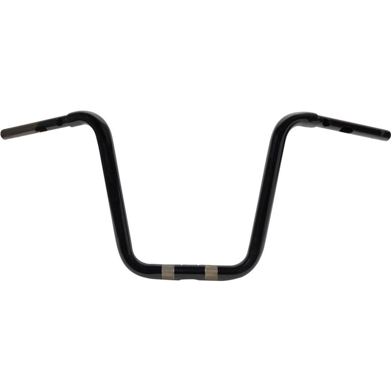 LA-7348-12B - LA Choppers Twin Round Handlebar For Harley Davidson FLTRK 1868 ABS 2024 30.5 cm (12") - Black