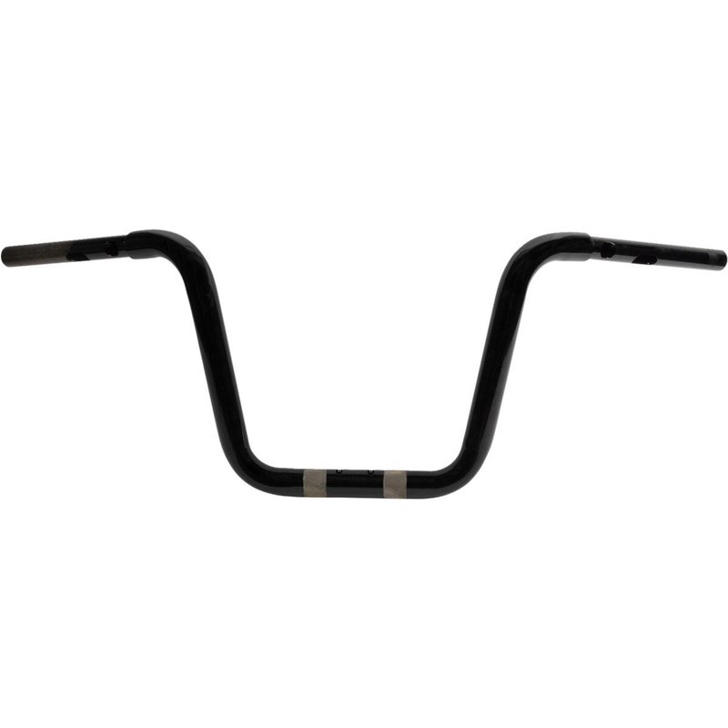 LA-7348-10B - LA Choppers Twin Round Handlebar For Harley Davidson FLTRK 1868 ABS 2024 25.5 cm (10") - Black