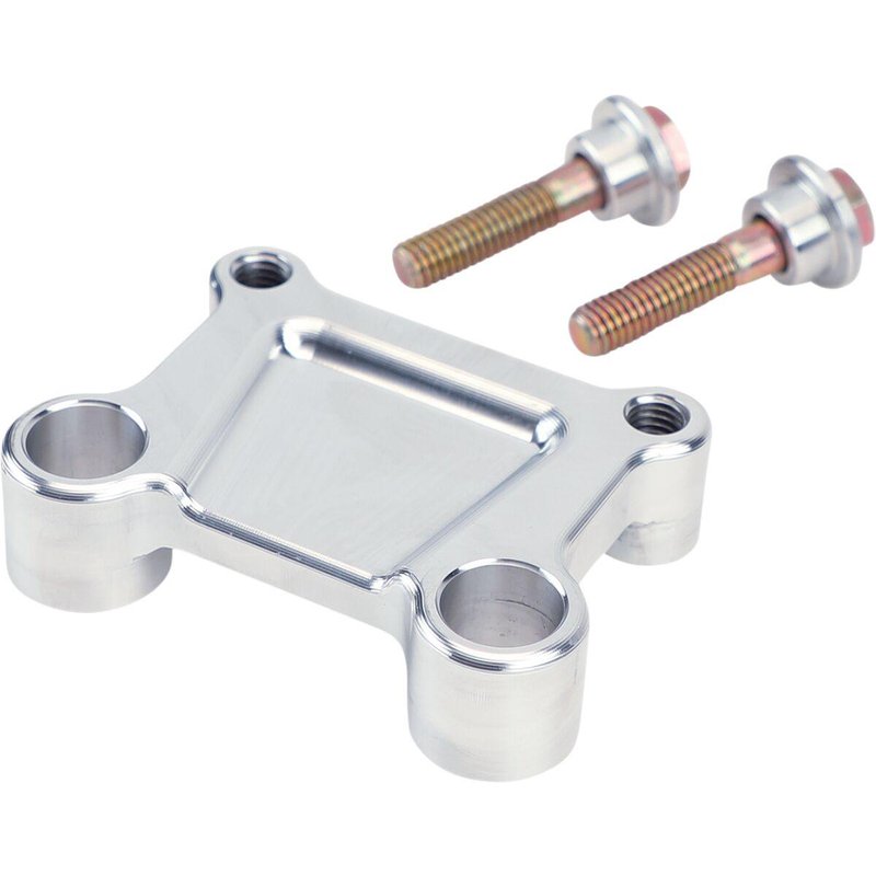 LA-7415-15R - LA Choppers T-Bar Handlebar Adapter For Harley Davidson FLHT 1340 1986-1998 - Silver