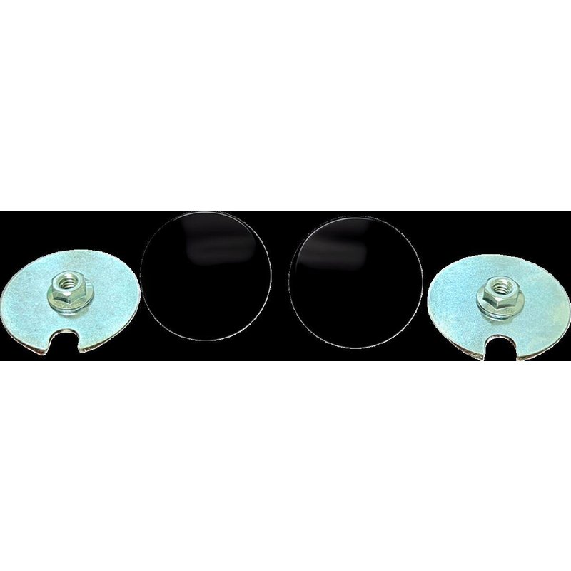 LA-9001-02M - LA Choppers Fairing Mirror Hole Plugs For Harley Davidson FLHLT 1923 ABS 2026 - Black/Matte