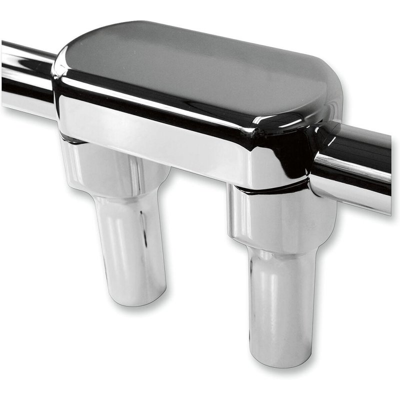 LA-7446-04 - LA Choppers Hefty Handlebar Riser & Top Clamp Kit For Harley Davidson FLD 1690 ABS 2015-2016 10 cm (4") - Chrome