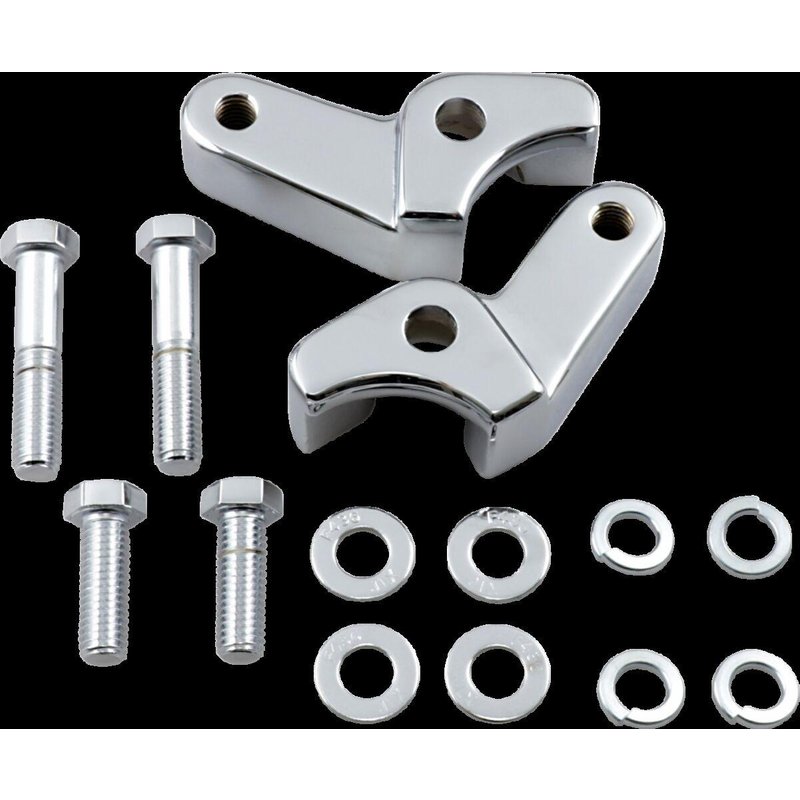 LA-7590-06 - LA Choppers Rear Lowering Kit For Harley Davidson FLHR 1750 2018-2019 Rear Lowers 25.40 mm (1.00") - Chrome