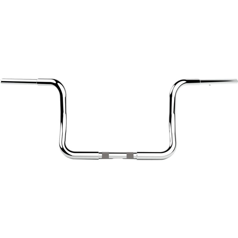 LA-7325-10C - LA Choppers Twin Round Handlebar For Harley Davidson FLH 1868 ABS 2021 25.5 cm (10") - Chrome
