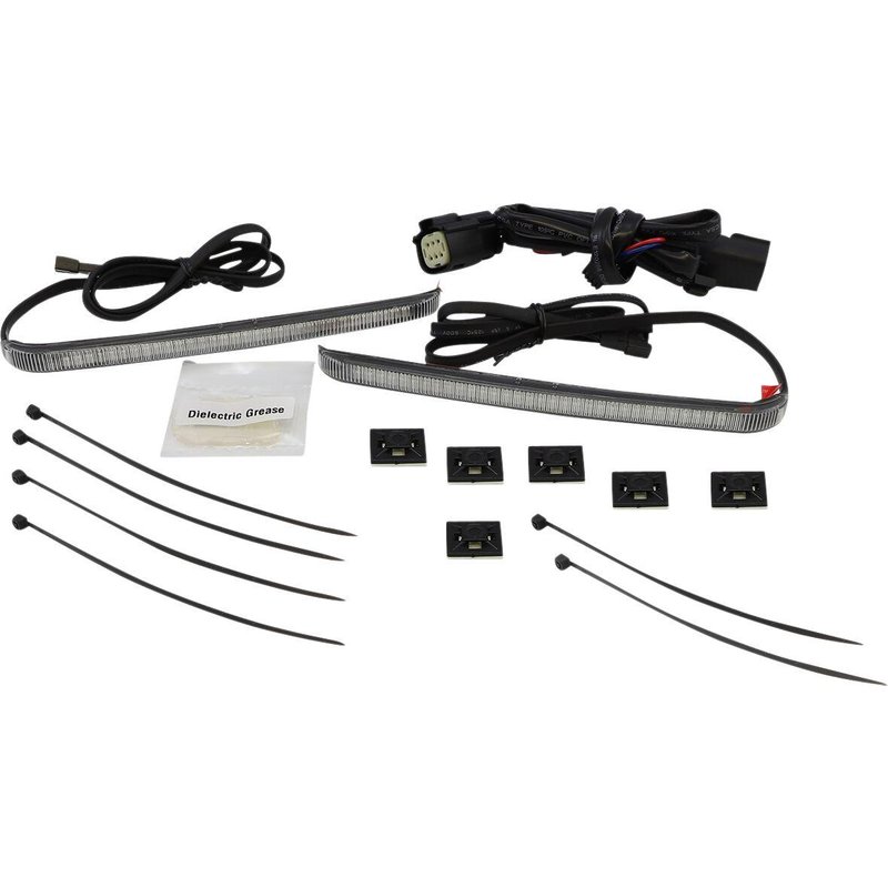 40029 - Ciro Bag Blades Accent Lights For Harley Davidson FLHX 1584 2010-2011 Smoke