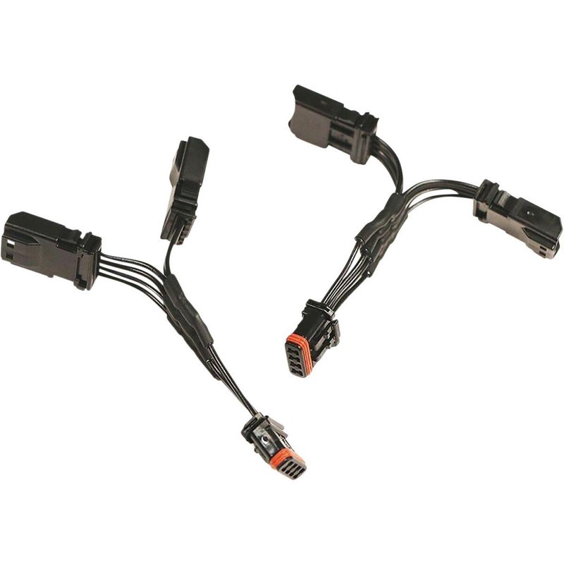 40095 - Ciro Front End Lighting Y-Connectors For Harley Davidson FLH 1868 ABS 2021