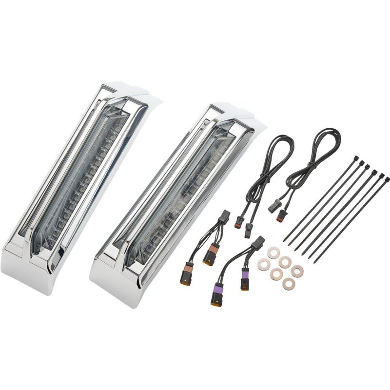 42050 - Ciro Filler Panel Tail Lights For Harley Davidson FLHX 1923 ABS 2024-2026 Smoke