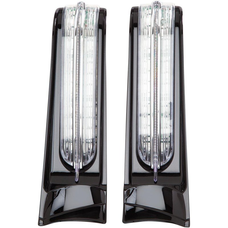 40003 - Ciro Filler Panel Lights For Harley Davidson FLH 1868 ABS 2021 Rear Clear Black