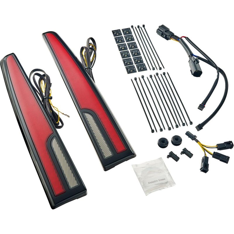 40086 - Ciro Calade Tail Lights For Harley Davidson FLHTCUTG 1690 2014-2016 Red