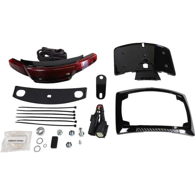 40074 - Ciro Latitude Taillight & License Plate Mount For Harley Davidson FLHRXS 1750 ABS 2017-2018 Rear Red