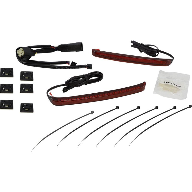 40062 - Ciro Bag Blades Accent Lights For Harley Davidson FLH 1868 ABS 2021 Red