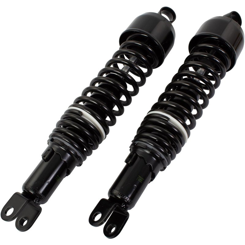 SHK04BLK - Bike It 365mm Eye To Fork Black Twin Shock Absorbers