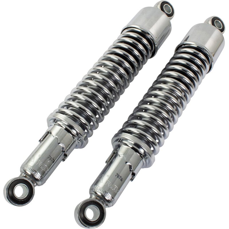 SHK08CH - Bike It 320mm Eye To Eye Chrome Twin Shock Absorbers