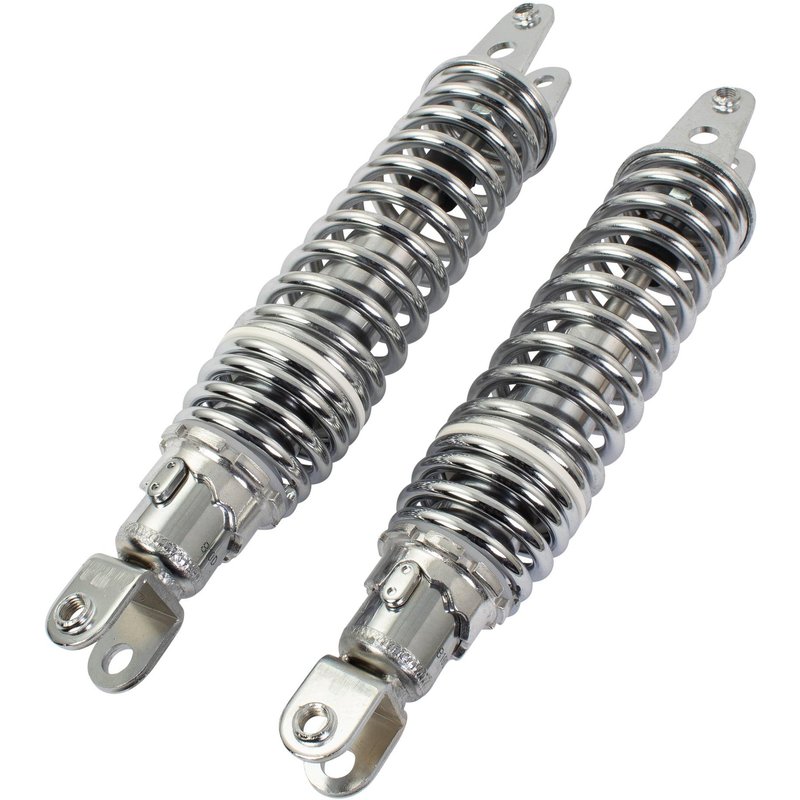 SHK05CH - Bike It 325mm Fork To Fork Chrome Twin Shock Absorbers