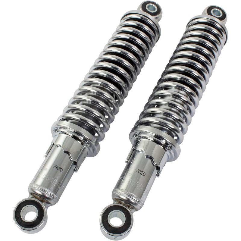 SHK10CH - Bike It 280mm Eye To Eye Chrome Twin Shock Absorbers