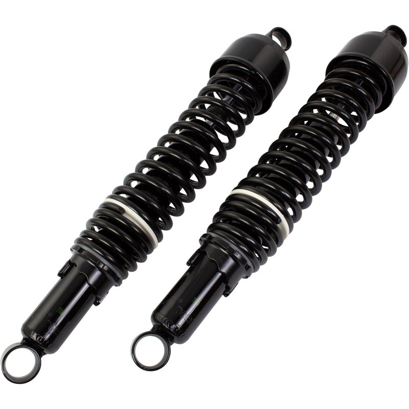 SHK06BLK - Bike It 405mm Eye To Eye Black Twin Shock Absorbers