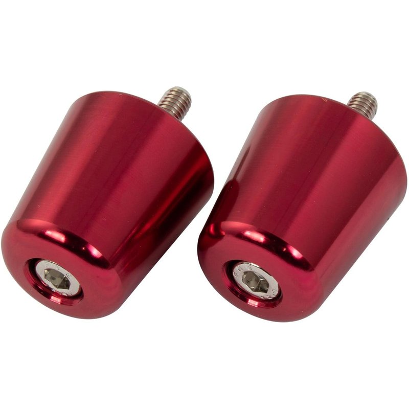 BEWSGSXRR - Bike It Alloy Suzuki Flush Type Red Bar End Weights