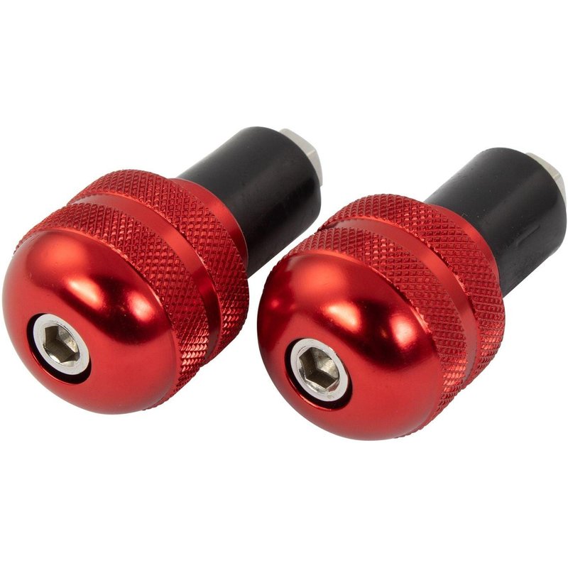 BEWRNDR - Bike It Red 18mm Round Bar End Weights