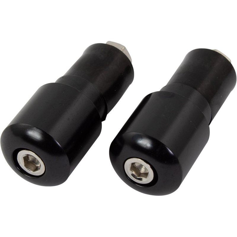BEWSL22BLK - Bike It Black 18mm Slim Bar End Weights