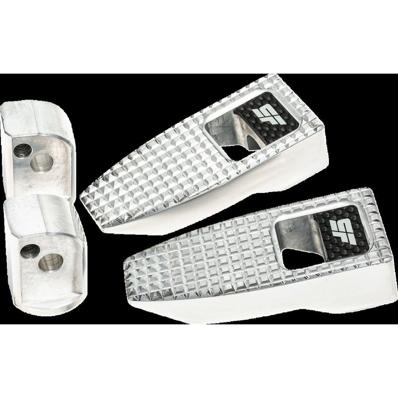 SF-903-02-2 - Slyfox Speed Foot Pegs For Harley Davidson FLDE 1750 ABS 2018-2020 Rear - Silver