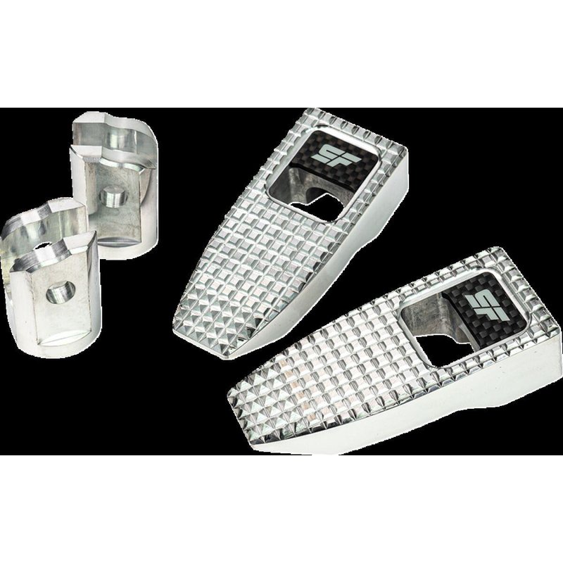 SF-903-01-2 - Slyfox Speed Foot Pegs For Harley Davidson FLDE 1750 ABS 2018-2020 Front - Silver
