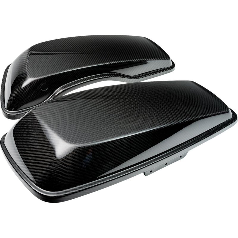 1020-SBLC-G - Slyfox Saddlebag Lids For Harley Davidson FLHR 1690 ABS 2014-2016 - Black/Gloss