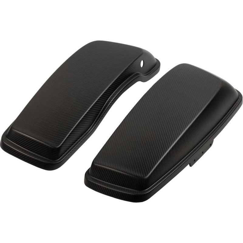1020-SBLC-M - Slyfox Saddlebag Lids For Harley Davidson FLHR 1690 ABS 2014-2016 - Black/Matte