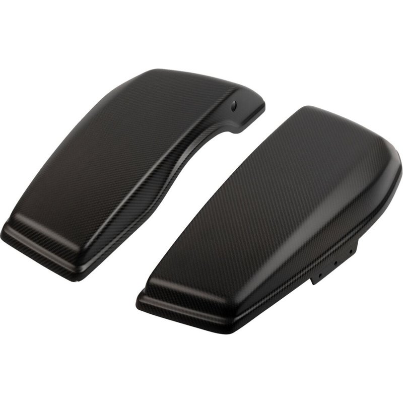 1022-SBLC-M - Slyfox Saddlebag Lids For Harley Davidson FLHX 1923 ABS 2024-2025 - Black/Matte