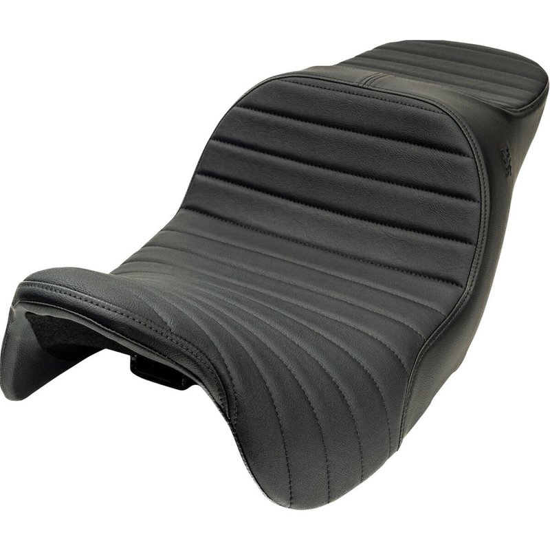 4723A - Slyfox Chariot Seat For Harley Davidson FLHRXS 1868 ABS 2024-2025 Classic Stitch Black Logo - Black
