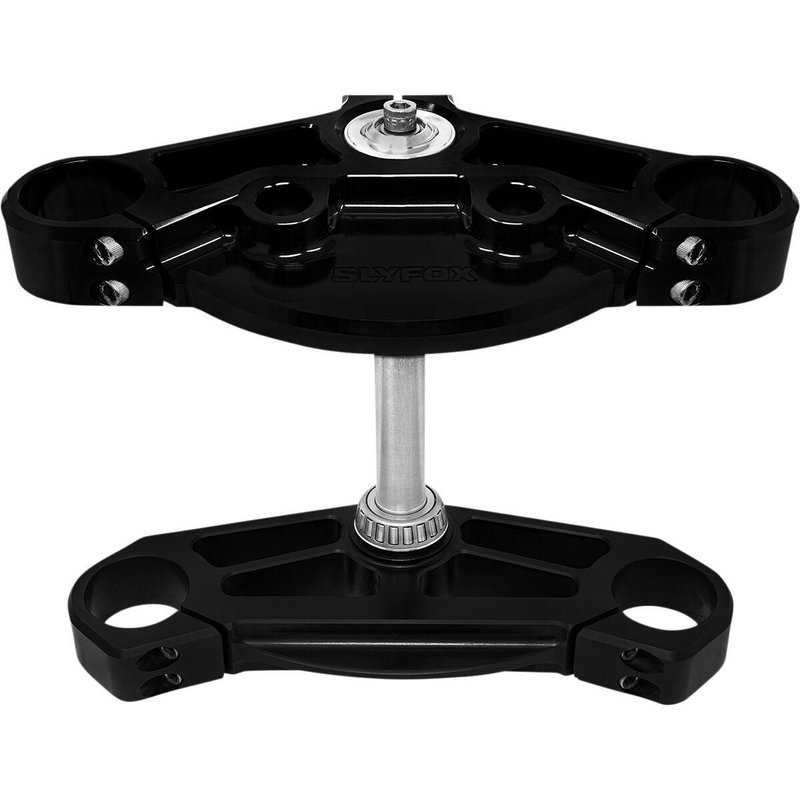 SF13TK-2 - Slyfox 49mm FLH Triple Tree Set For Harley Davidson FLHR 1450 1999-2006 - Black