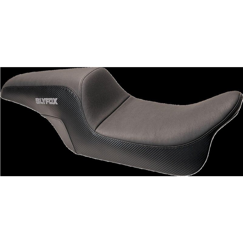 SLYFOX4682B - Slyfox The Drifter Seat For Harley Davidson FLD 1690 2012-2013 - Black/Grey