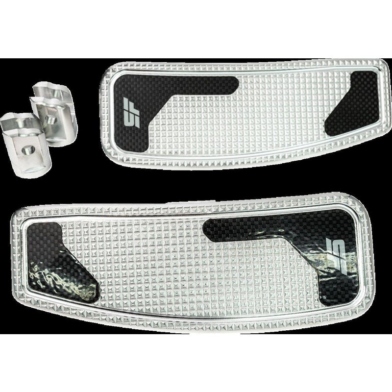 SF-906-01-2 - Slyfox Mini Floorboards For Harley Davidson FLDE 1750 ABS 2018-2020 - Silver
