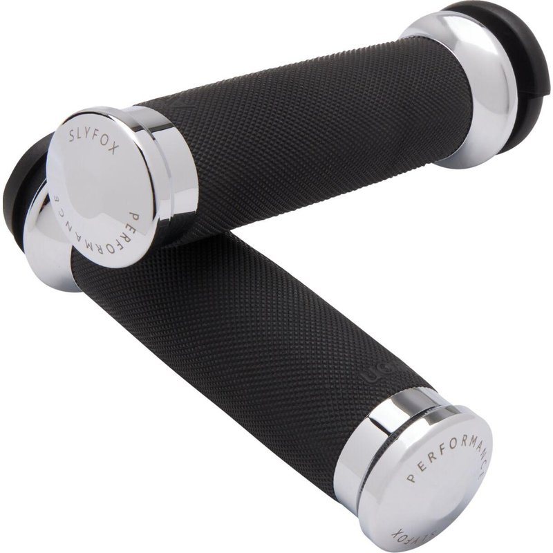 CC-85-CH-FL-FOX - Slyfox Grips For Harley Davidson FLDE 1750 ABS 2018-2020 - Chrome
