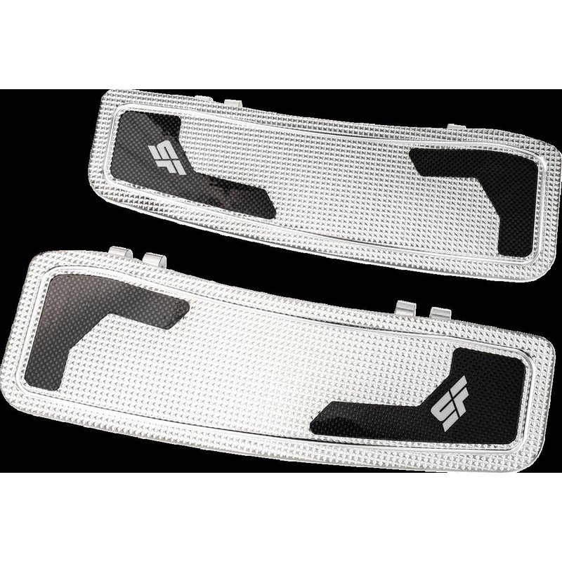 SF-905-00-2 - Slyfox Driver Floorboards For Harley Davidson FLH 1984-1985 - Black Polished
