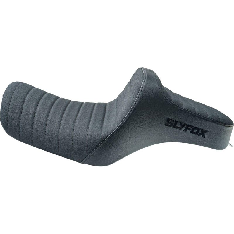 4709A-SLYFOX - Slyfox High Noon Seat For Harley Davidson XL1200C 2004-2020 - Black