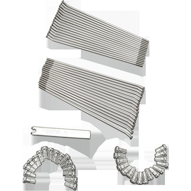 XS9-52217 - Excel Spoke Set For KTM EXC125 2008-2016 Front - Silver