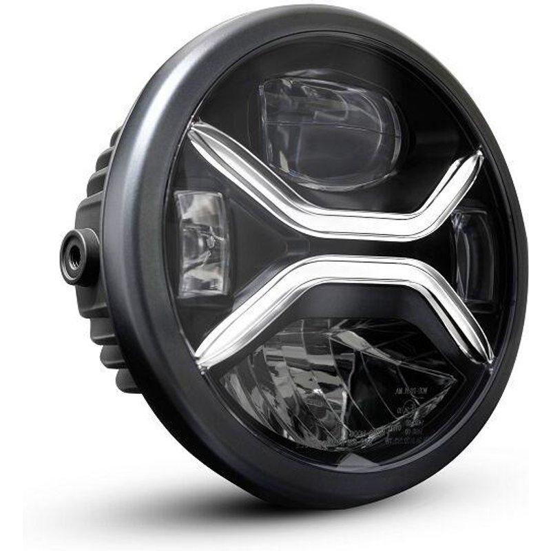 GA030000 - Koso Xenith LED Headlight Front Black Clear