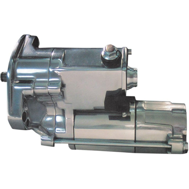 775090 - Terry Components Slugger 1.8kW High-Torque Starter Motor For Harley Davidson FLHS 1340 1990-1993 - Chrome
