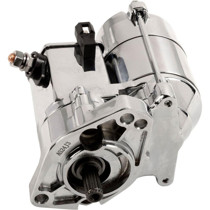 771090 - Terry Components Starter Motor For Harley Davidson FLHS 1340 1990-1993 - Chrome