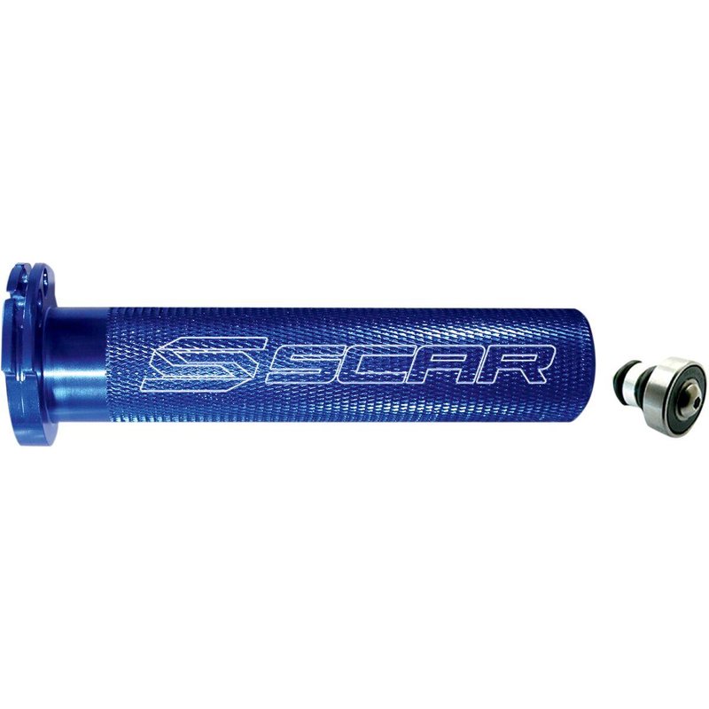 TT100B - Scar Motocross Aluminium Throttle Tube with Bearing For Kawasaki KLX125 2010-2015 - Blue