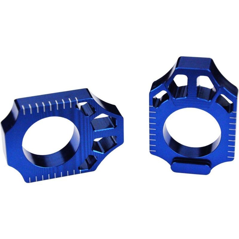 AB102 - Scar Axle Blocks For Yamaha WRF250 2025-2026 - Blue
