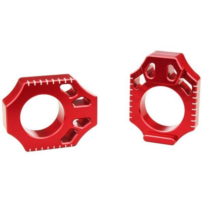 AB201 - Scar Axle Blocks For Honda CR125 2002-2007 - Red