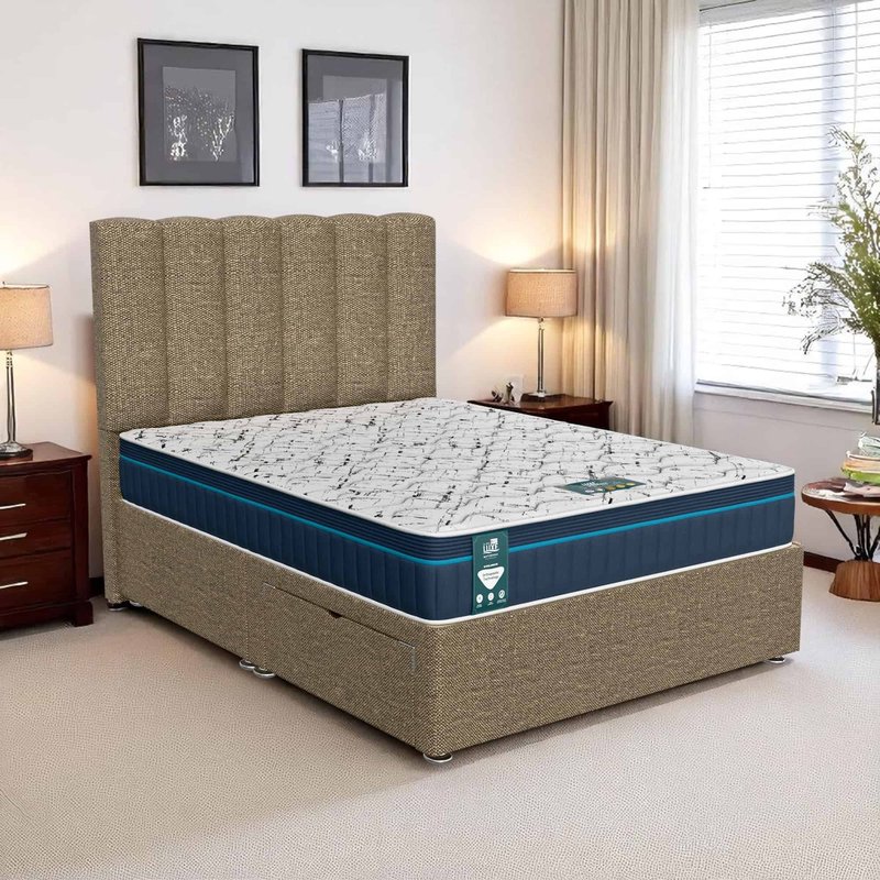 Ascot Sonno Divan - Ascot Brown, Queen Size 120 x 190cm (Small Double)