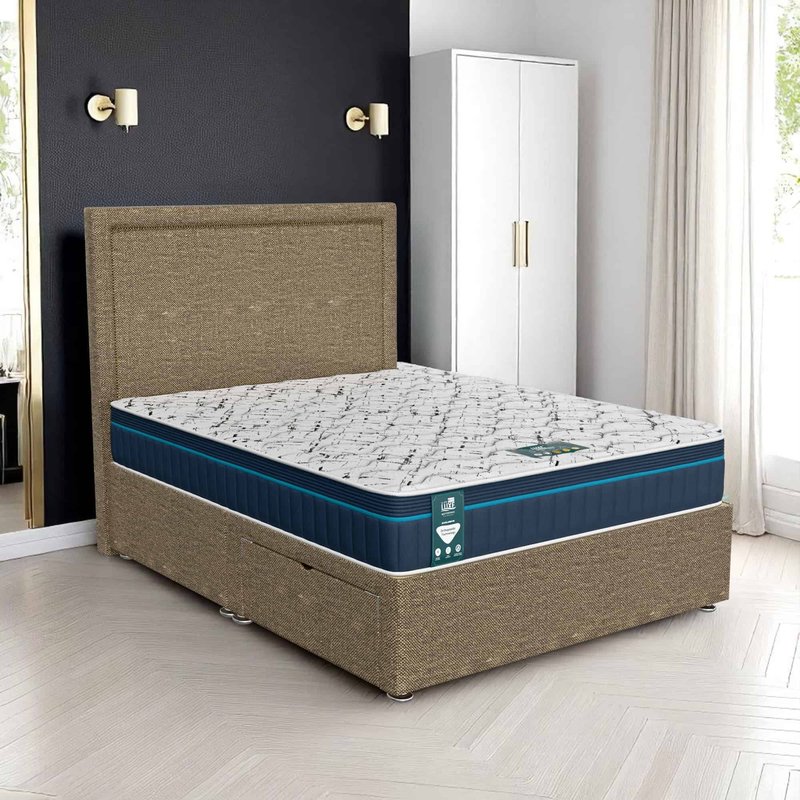 Ascot Charlie Senden Divan-Light - Ascot Brown, Double 135 x 190 cm