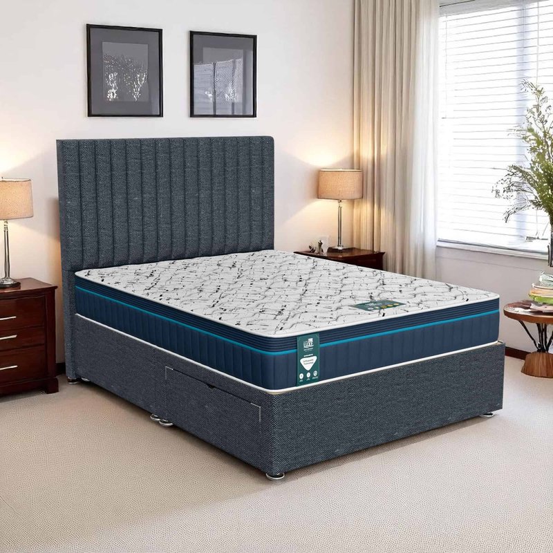 Ascot William Oxford Divan-Dark - Ascot Coal, Double 135 x 190 cm